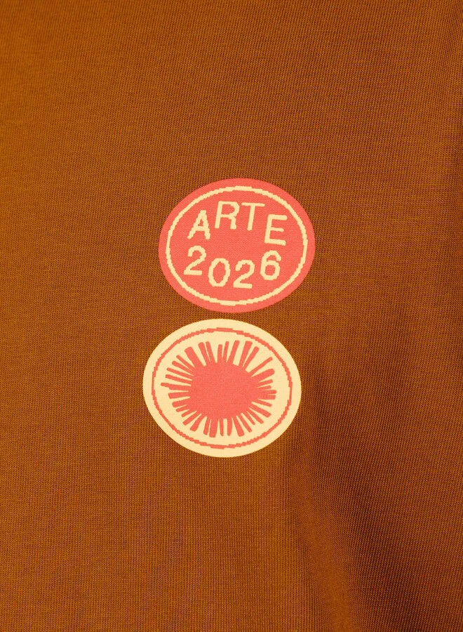 Sun Stamp T-shirt Brown