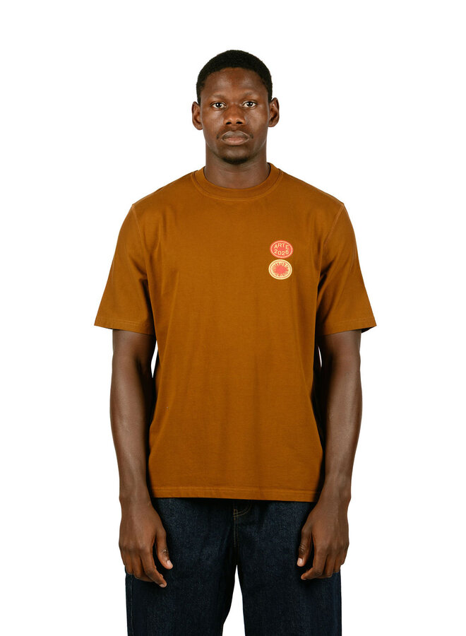 Sun Stamp T-shirt Brown