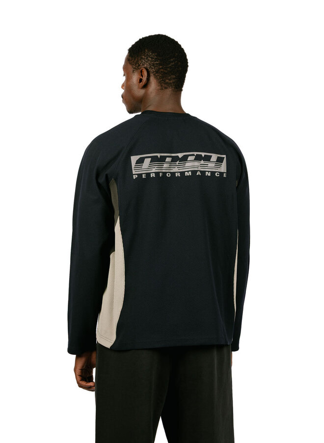 Delta Knit LS Black Multi