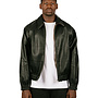 Reversible Leather Uniform Jacket Black