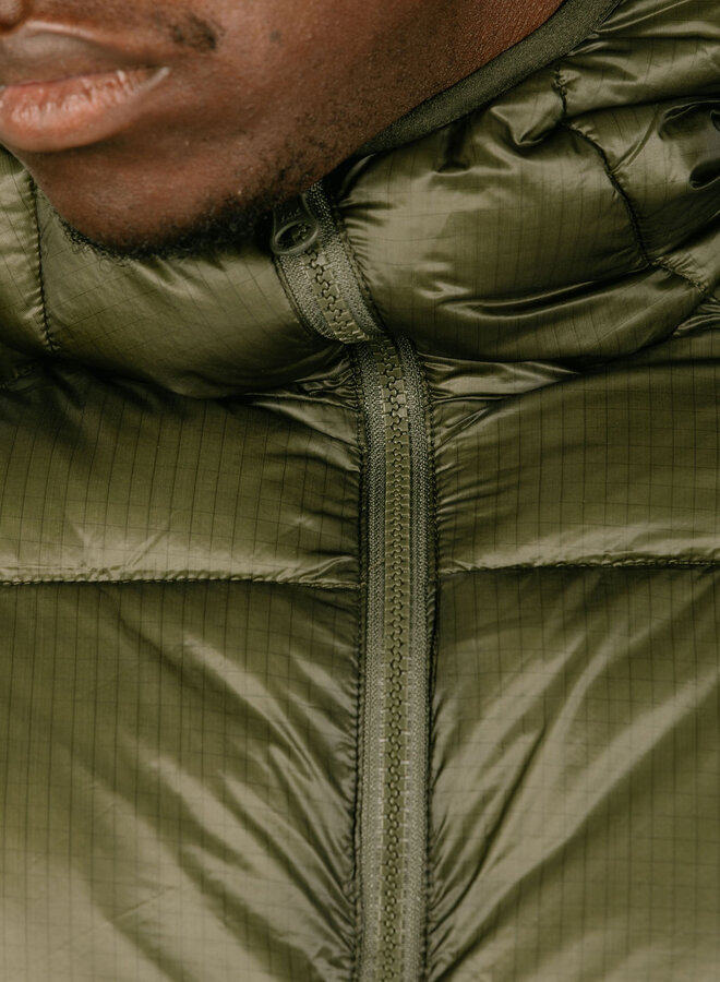 Ripstop Hooded Puffer Green