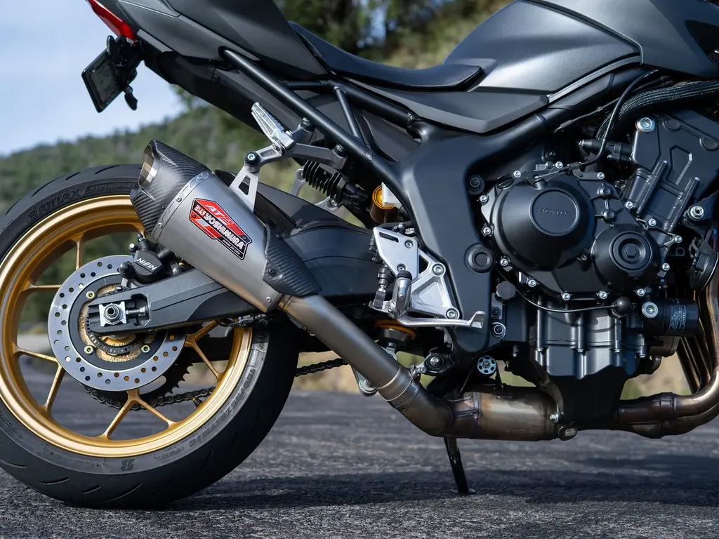 Honda CB1000 2025 AT2 Stainless Slip-On Exhaust, w/ Stainless Muffler