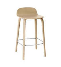 Muuto Visu Bar Stool / Wood Base (h75 cm) - Oak/Oak