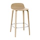 Muuto Visu Bar Stool / Wood Base (h75 cm) - Oak/Oak