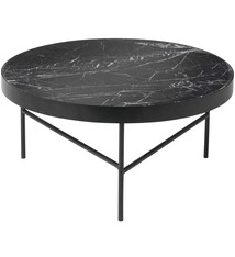 Ferm Living Marble Table - Black Marquina - Large