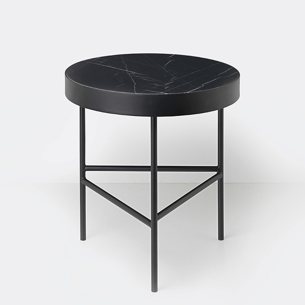 Ferm Living Marble Table - Black Marquina - Medium