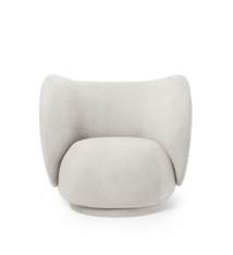 Ferm Living Rico Lounge Chair - Bouclé - Off-White