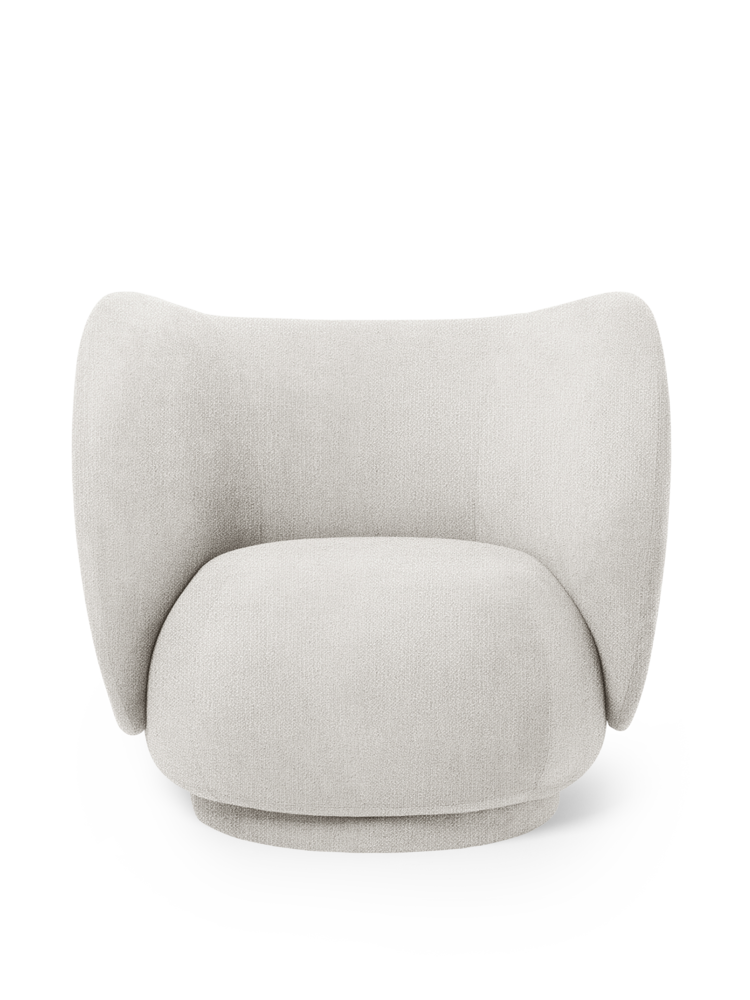 Ferm Living Rico Lounge Chair - Bouclé - Off-White