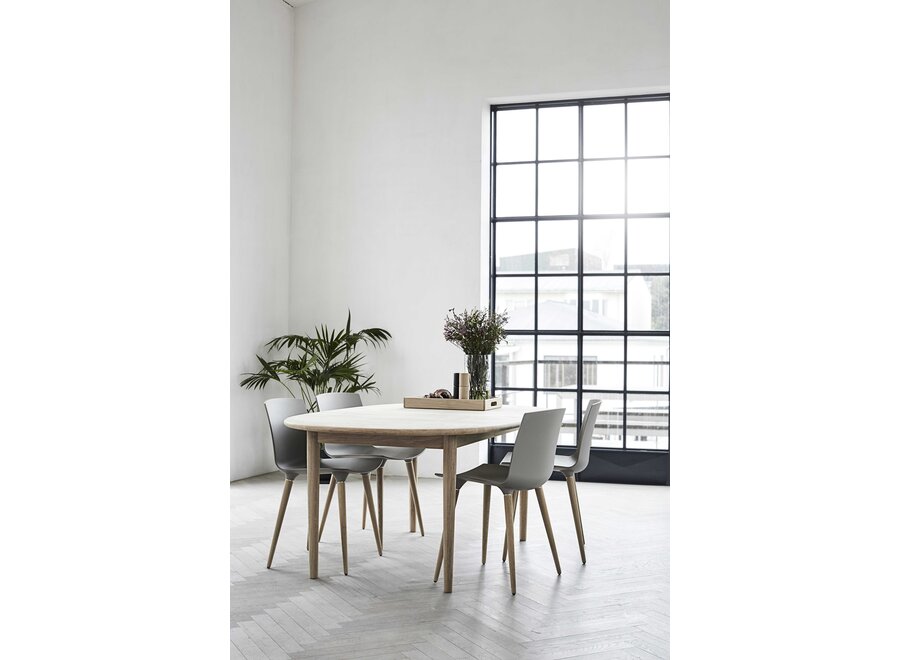 255/290 extendable table - 110 x 215 x h72cm - oak oil (white oil)