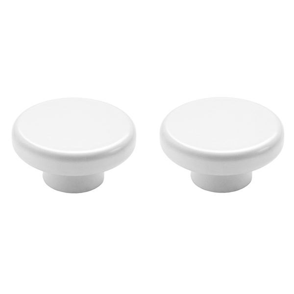 Knobs hooks 2-pack, white