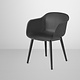 Muuto FIBER ARMCHAIR / WOOD BASE / NORMAL SHELL - Black/Black