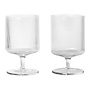 Ripple Wine Glasses (Set of 2) - Clear