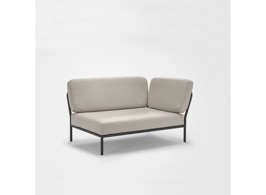 Level Lounge Sofa // Right corner / Dark grey frame