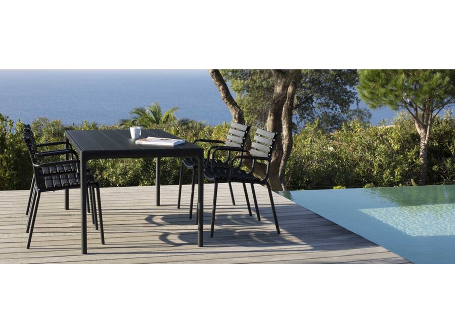 FOUR tuintafel 90X210 CM // zwart