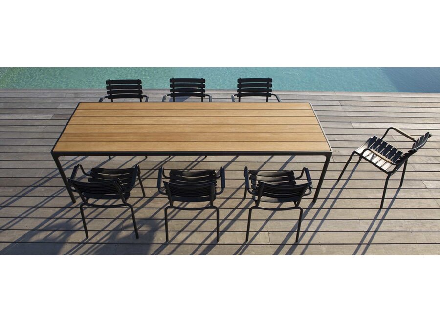 FOUR tuintafel // 90 x 210 cm / bamboo