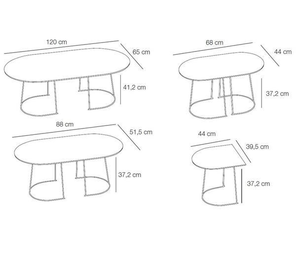 Muuto AIRY COFFEE TABLE / SMALL - Grey