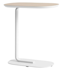 Muuto Relate Side Table - Solid Oak/Off-White - h 60,5 cm