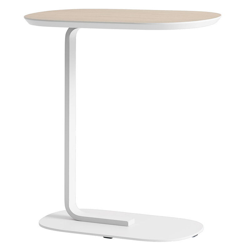 Muuto Relate Side Table - Solid Oak/Off-White - h 60,5 cm