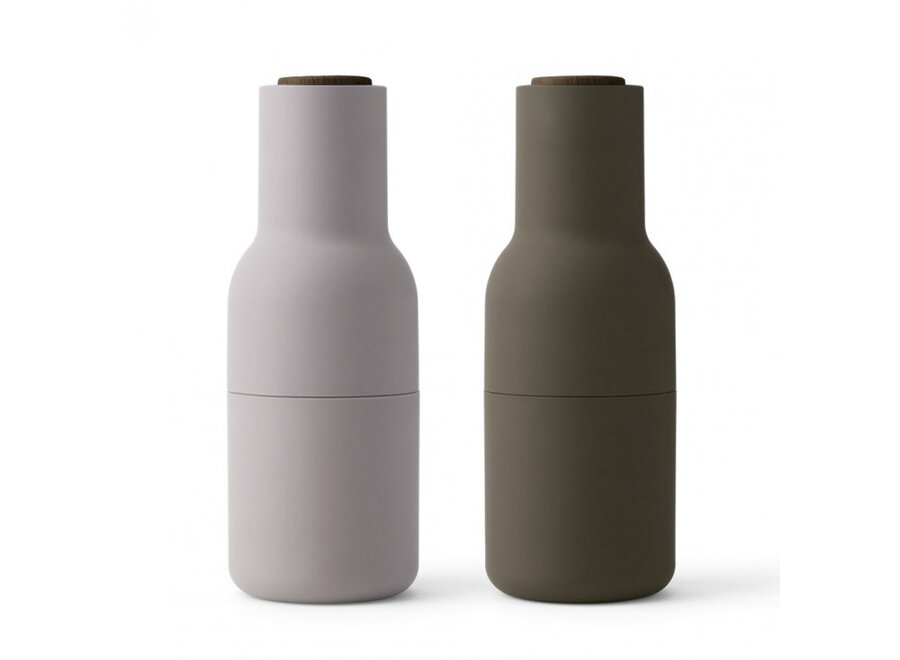 Bottle Grinder - Hunting Green/Beige w. Walnut Lid