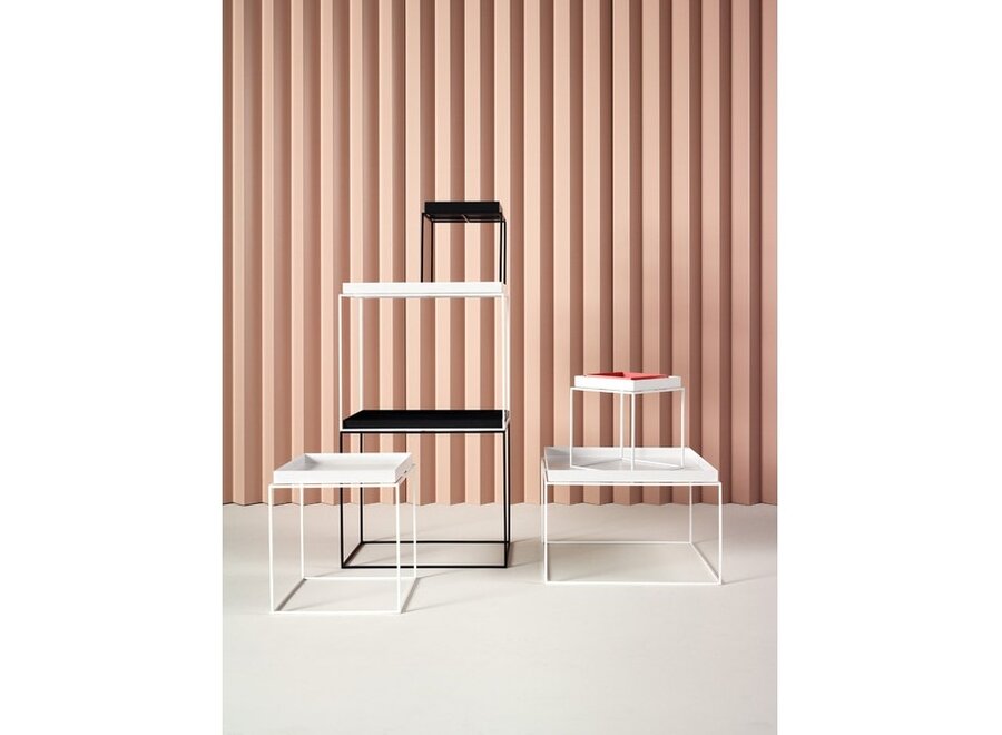 Tray Side Table Large - White - L40xW60xH54