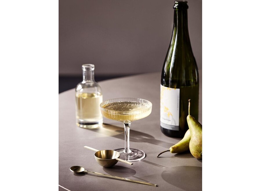 Ripple Champagne Saucers (set of 2) // Clear