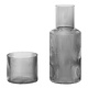 Ferm Living Ripple Small Carafe Set - Smoked Grey