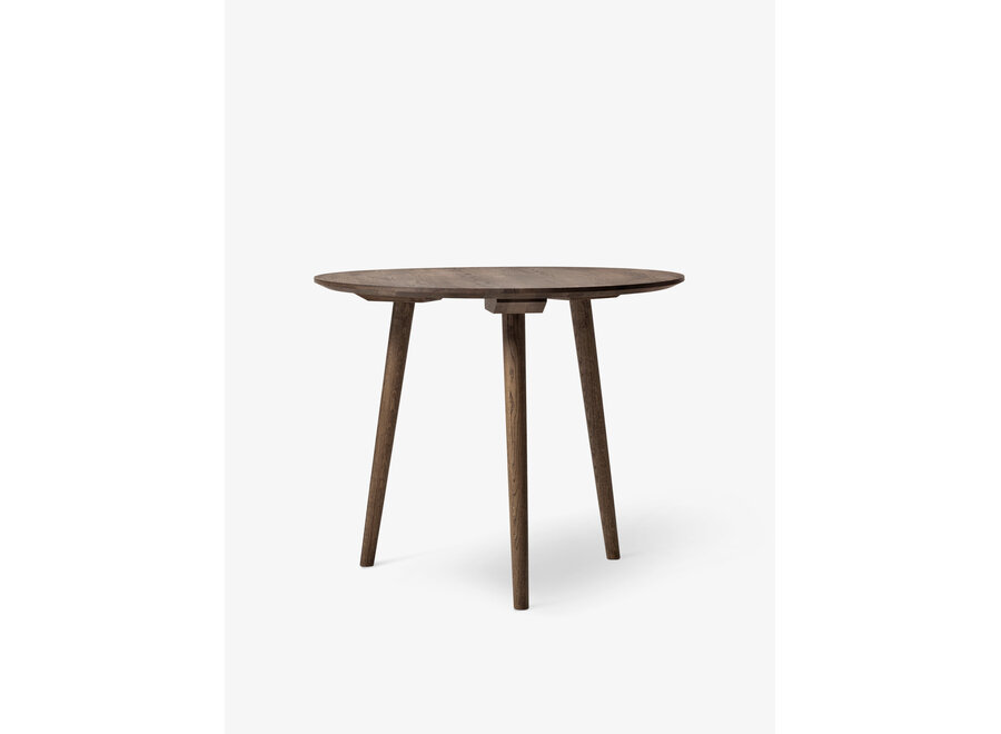 In Between tafel  90 Ø  gerookte eik