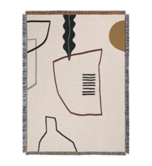 Ferm Living Mirage blanket - Off-White