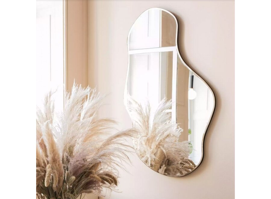 Pond Mirror - Large - Dark Chrome