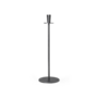 Hoy casted candle holder - black