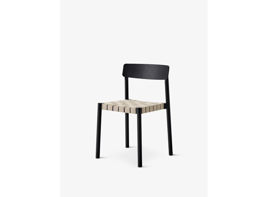 Betty TK1 Chair - Black/Natural webbing