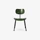 SE68 Multi Purpose Chair - Black Powder Coated Frame / Bottle Green
