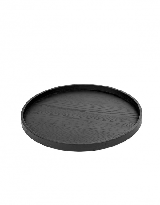 Serax Tray Round Passe Partout - diam.35 cm - carbonised ash