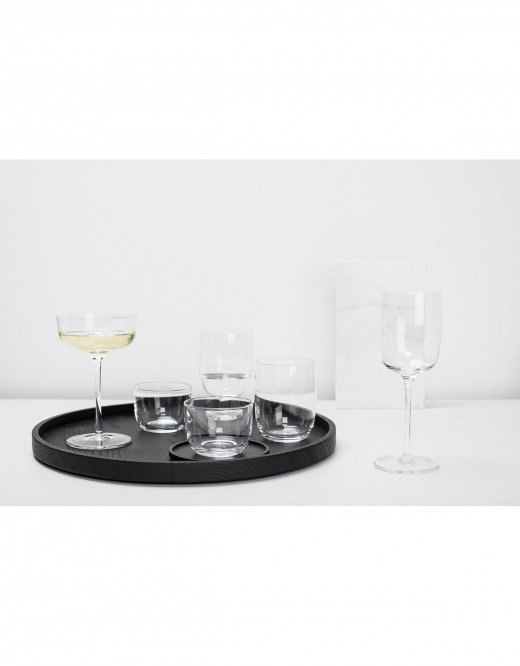 Serax Tray Round Passe Partout - diam.35 cm - carbonised ash