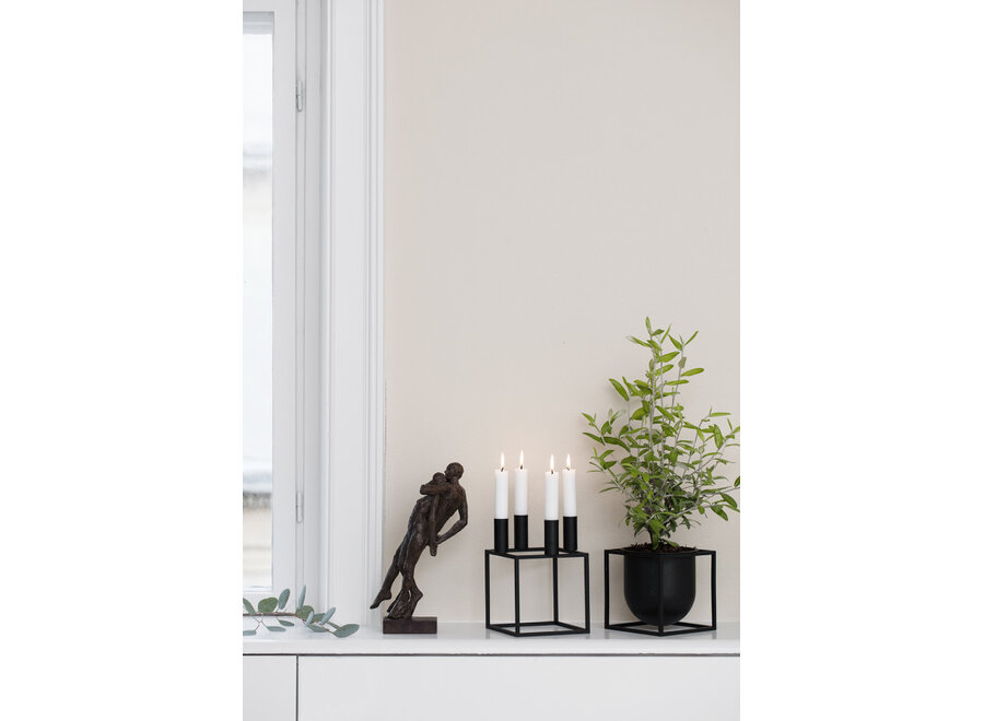 Kubus Candleholder 4 - black