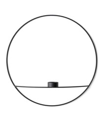 POV CIRCLE CANDLEHOLDER BLACK