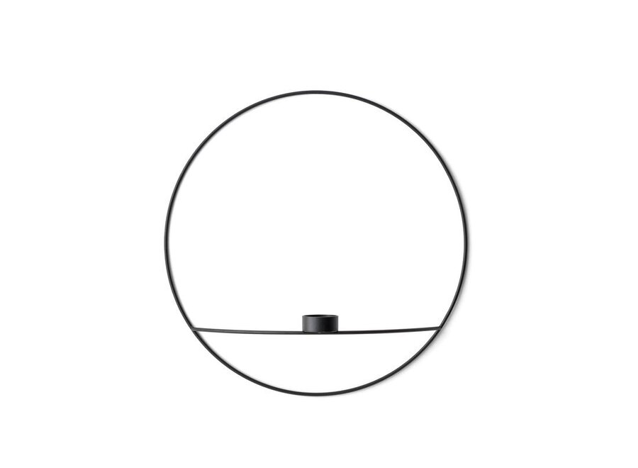 POV CIRCLE CANDLEHOLDER BLACK