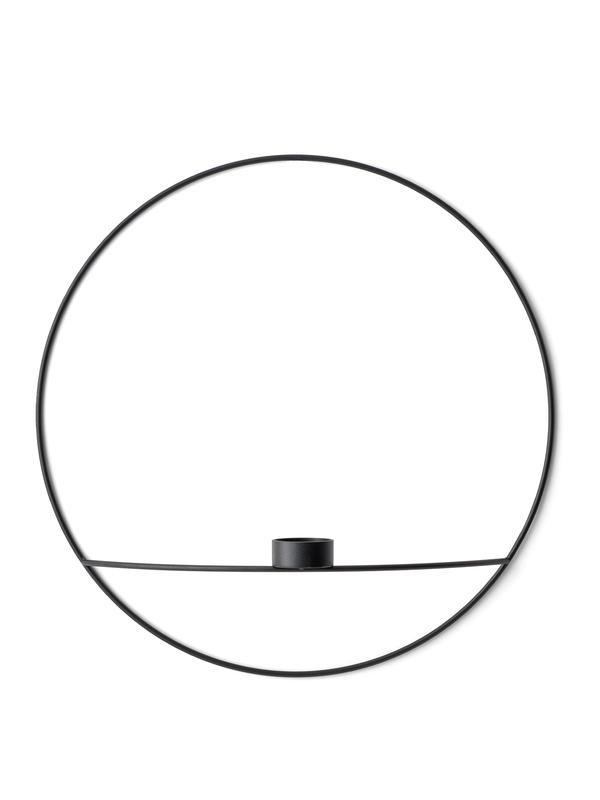 POV CIRCLE CANDLEHOLDER BLACK