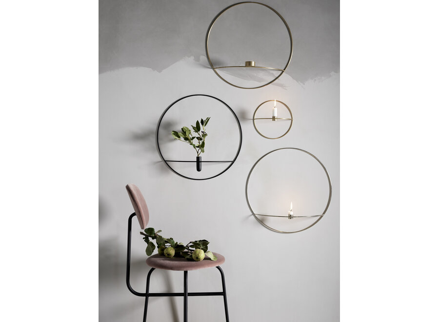 POV CIRCLE CANDLEHOLDER BLACK