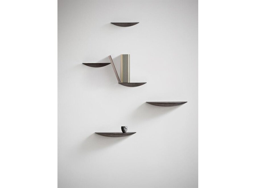 Gridy Fungi Shelves - Medium - Black Oak