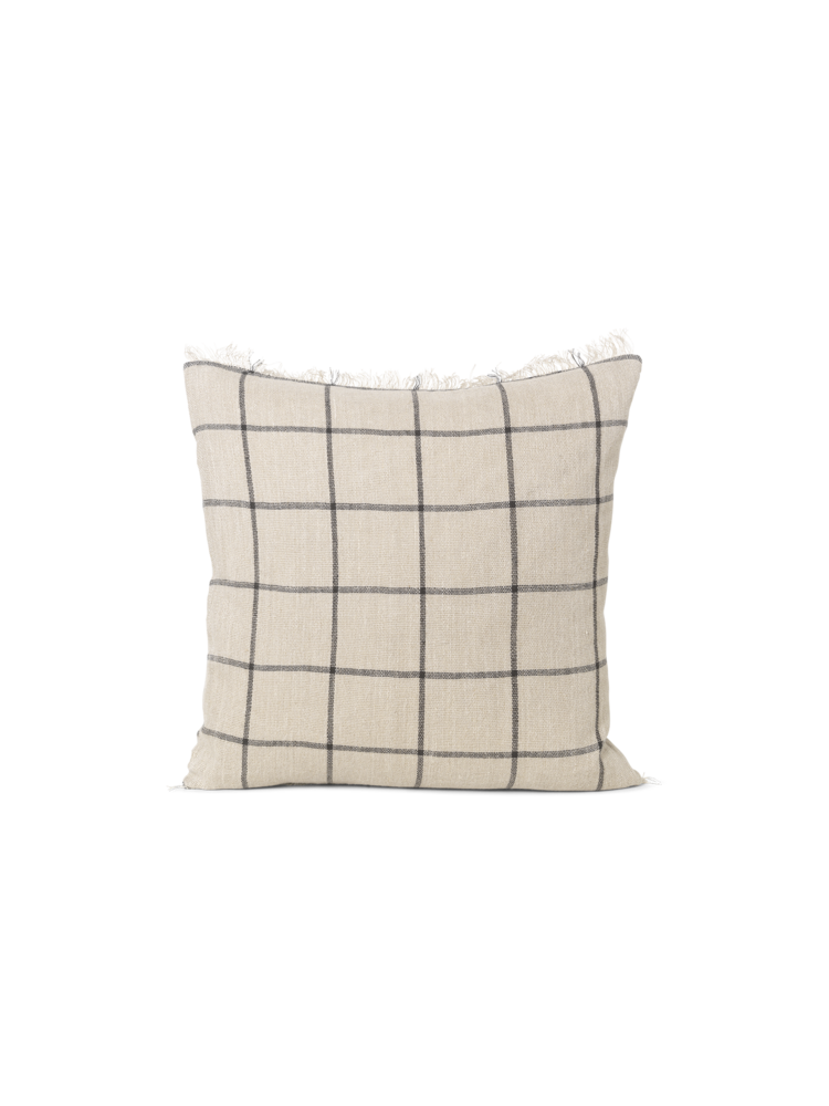 Ferm Living Calm Cushion - Camel/Black - 50 x 50cm