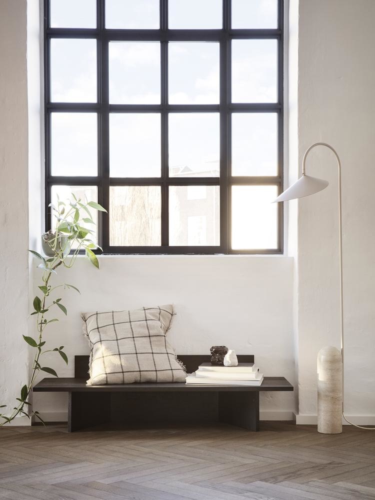 Ferm Living Calm Cushion // 50 x 50cm // Camel/Black