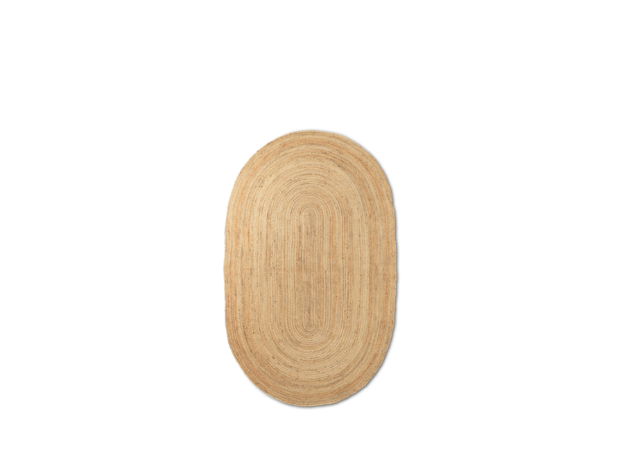 Eternal Oval Jute Rug - natural - large