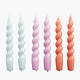 HAY Candle Spiral - set of 6 - Ice Blue/Lilac/Apricot