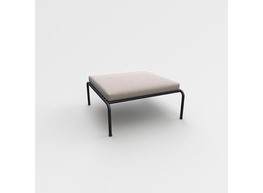 Avon // lounge ottoman / zwart frame