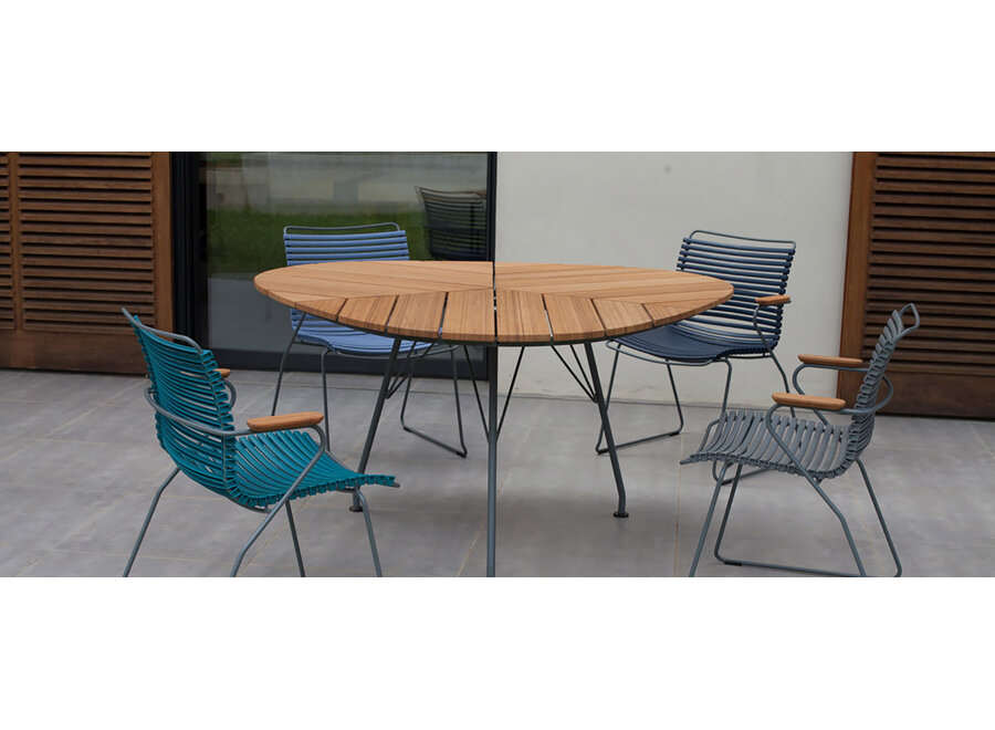 leaf dining table - bamboo