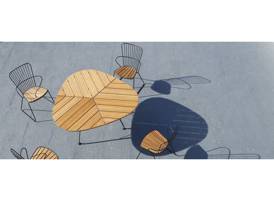 leaf dining table - bamboo