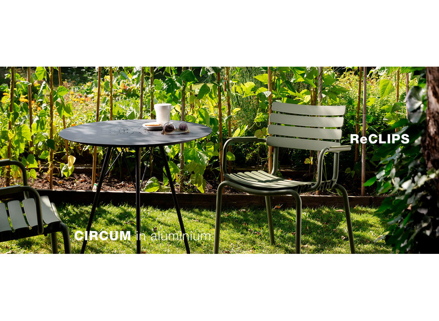 CIRCUM CAFE TABLE Ø74 CM // BLACK STEEL
