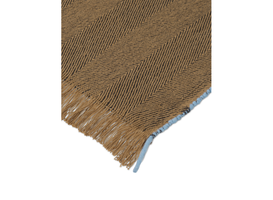 Herringbone blanket - Mustard