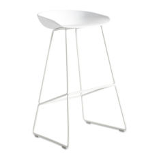 HAY AAS 38 / LOW WHITE POWDER COATED STEEL - WHITE